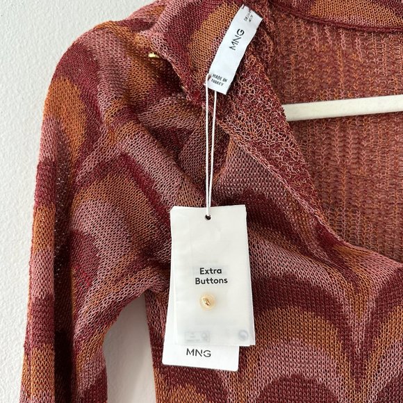 Metallic Long Sleeve 70s Knit Dress - Picture 6 of 6